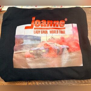 Lady Gaga Joanne Album Hoodie  Size S Black Official Merchandise World Tour 2017
